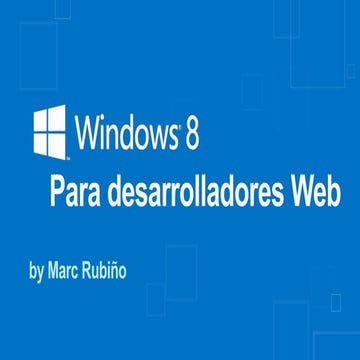 Lo que los desarrolladores web deberían saber