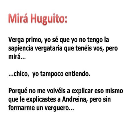 Lo que no Entiende Andreina