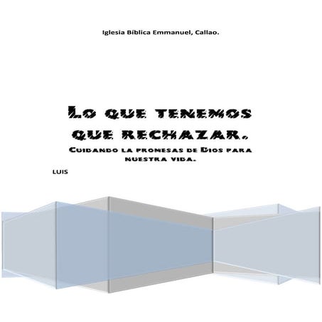 Lo que tenemos que rechazar manual hogar enero 2016 ok