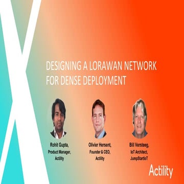 Designing LoRaWAN for dense IoT deployments webinar | PPTX