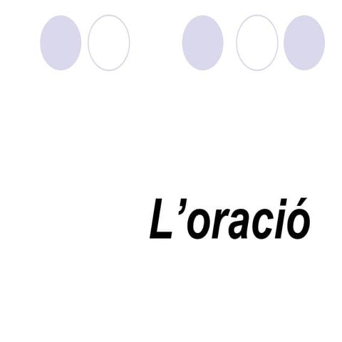 L'oració