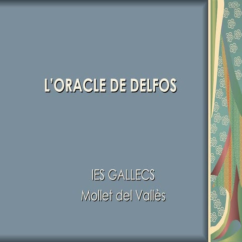 L’oracle de Delfos