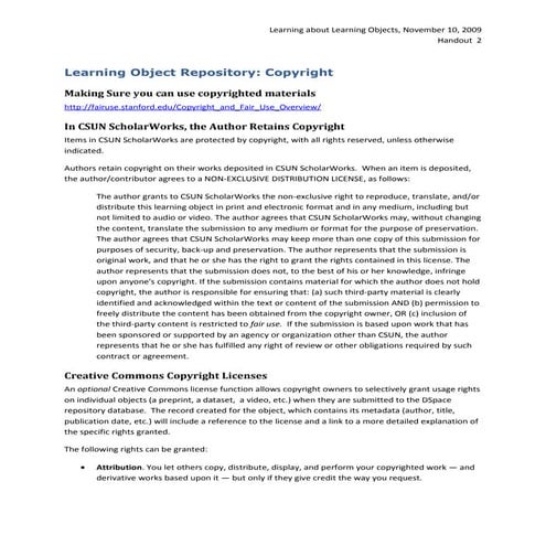 LOR Copyright and Licensing DOC | DOC