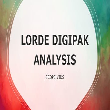 Lorde digipak analysis