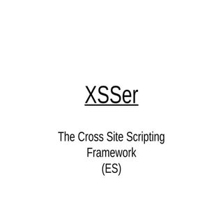 Lord Epsylon - XSSer: the cross sit...