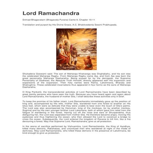 Lord ramachandra | PDF