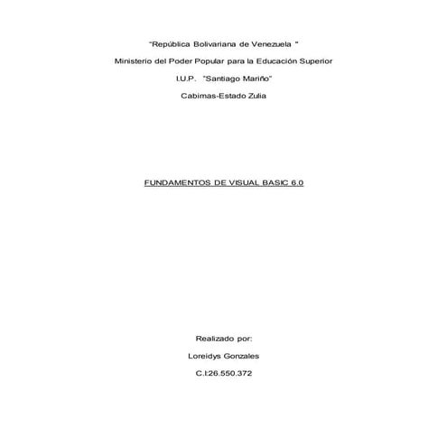 Loreidys gonzales fundamentos de visual basic