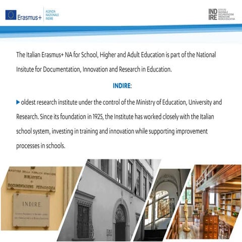 Indire and The european Programme Erasmus+