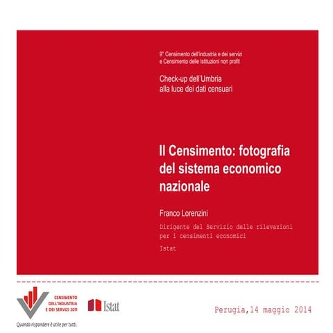 F. Lorenzini - Il Censimento: fotografia del sistema economico nazionale