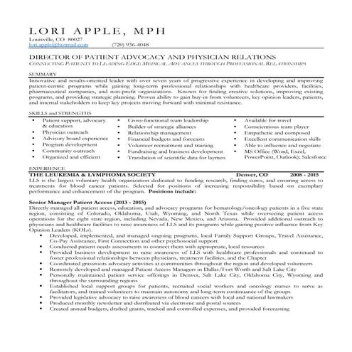 Lori Apple Resume