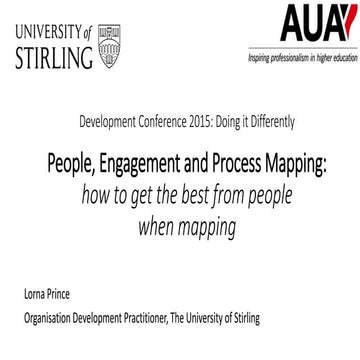 People, Engagement and Process Mapping - Lorna Prince
