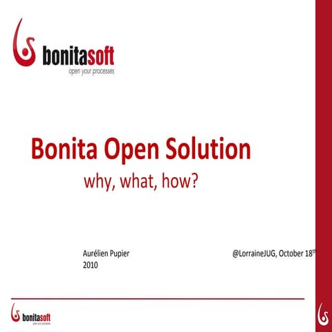 Bonita Open Solution why, what, how?
