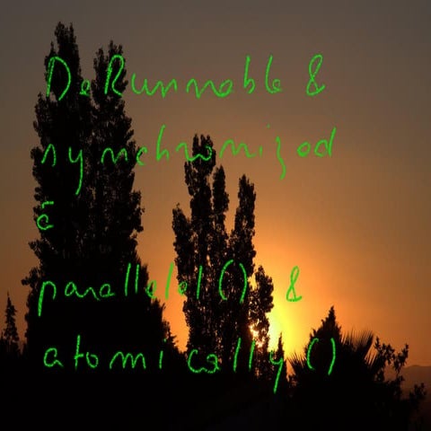 De Runnable & synchronized à parallele() et atomically()