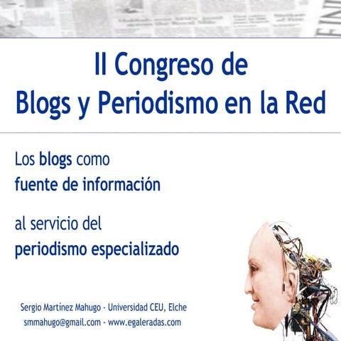 Los blogs como fuente al servicio de la información especializada