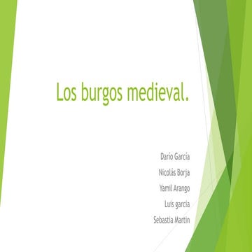 Los burgos-medieval
