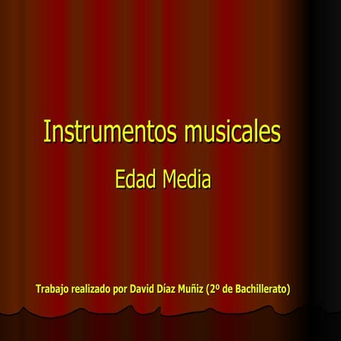 Los instrumentos medievales