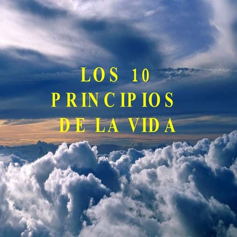 Los principios de la vida
