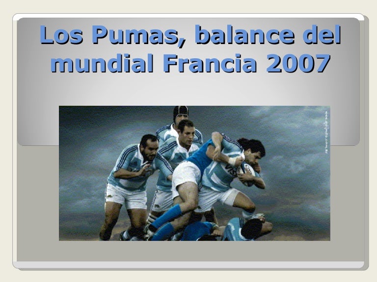 Los Pumas, Balance Del Mundial Francia 2007