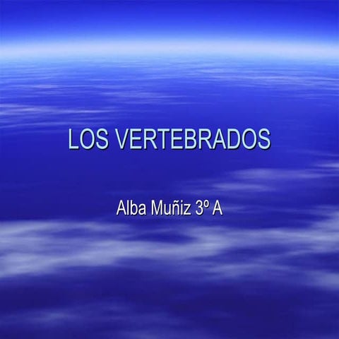 Los vertebrados