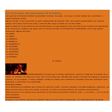 Los 10 inventos más importantes de la historia