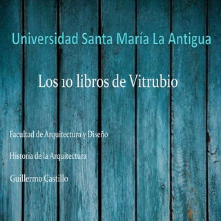 Los 10 libros de vitruvio
