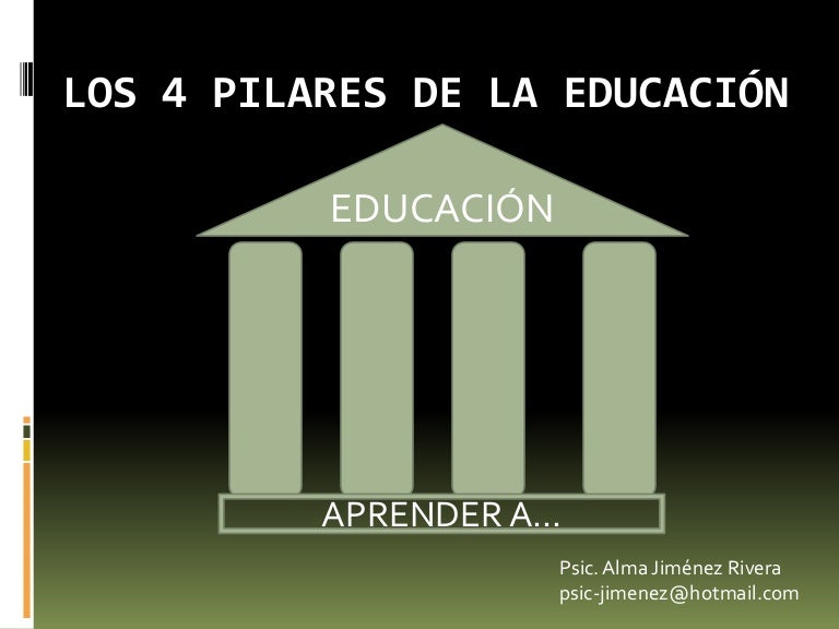 Los 4 Pilares De La Educacion