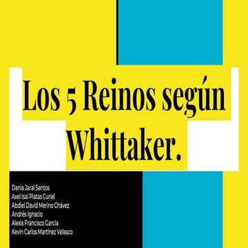 LOS 5 REINOS DE LA NATURALEZA | PPTX