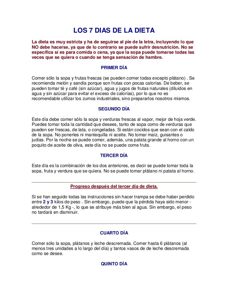 Sopa para adelgazar 7 dias Sopa para adelgazar 7 dias