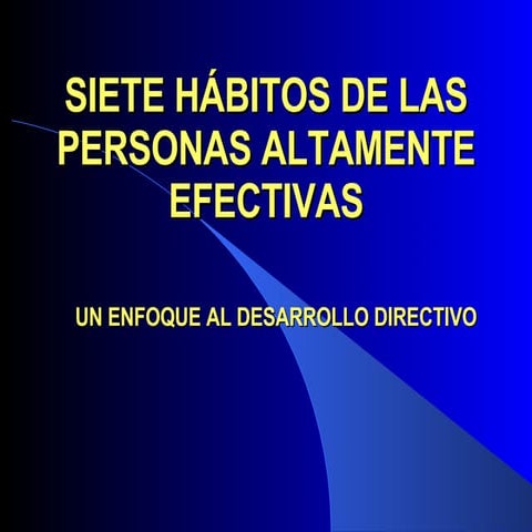 Los Habitos Para Desarrollo Directivo