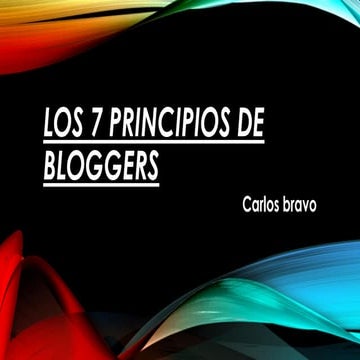 Los 7 principios de bloggers (amro)
