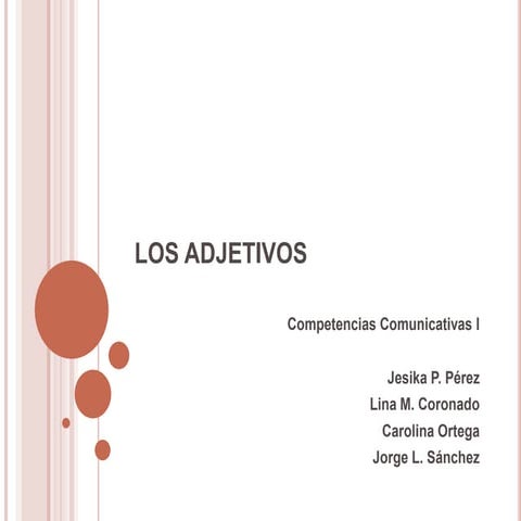 Los Adjetivos