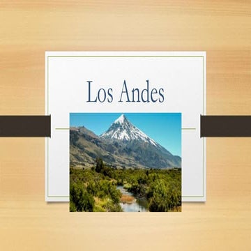 Los andes | PPTX