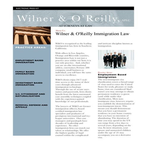 Los Angeles Immigration Attorney Press - Kit
