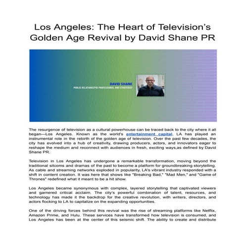 Los Angeles_ The Heart of Television’s Golden Age Revival by David Shane PR.pdf