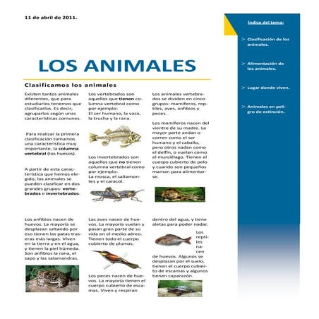 Los animales