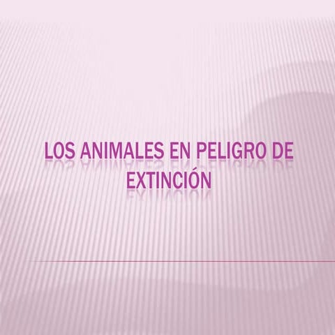 Los animales