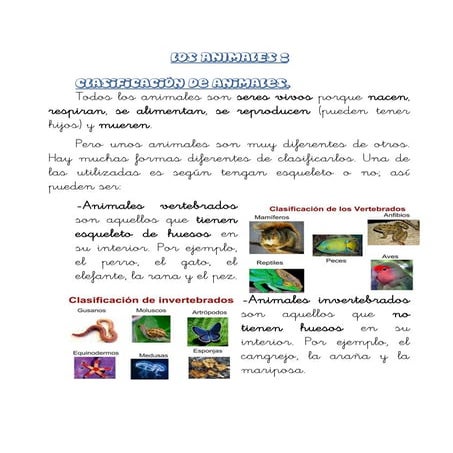 Los animales