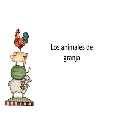 Los animales de granja