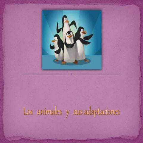 Los animales y sus adaptaciones