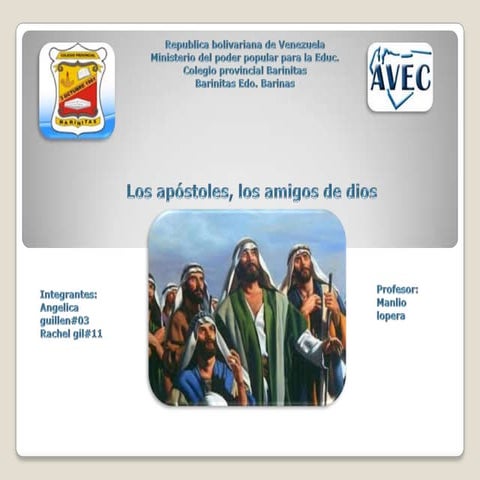 Los apóstoles, los amigos de dios