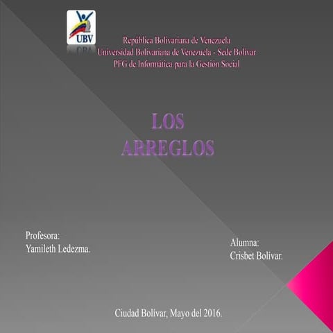 Los arreglos crisbet