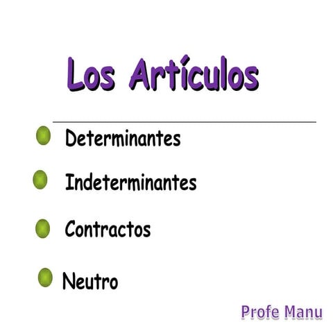 Los Artículos