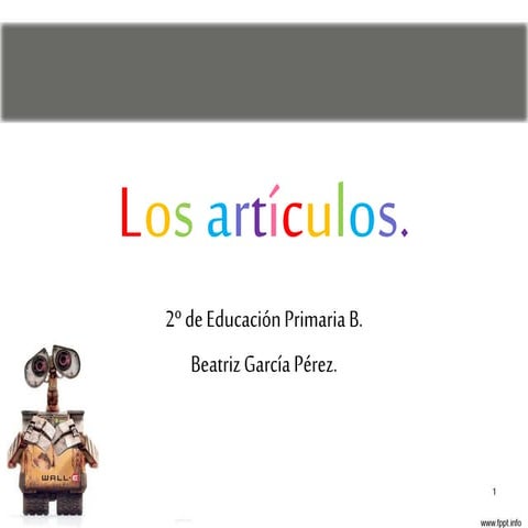 Los artículos