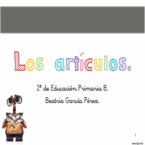 Los artículos