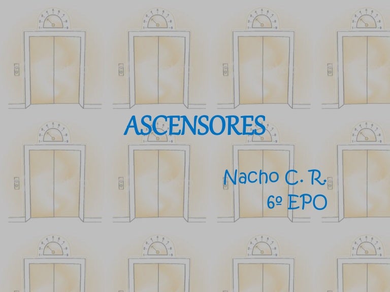 Los ascensores