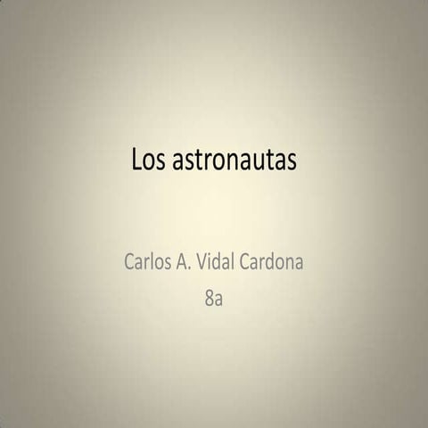 Los astronautas