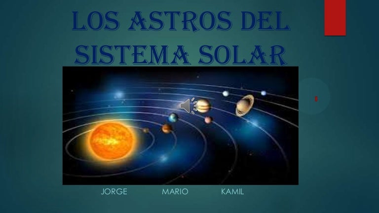 Los Astros Del Sistema Solar slideshare