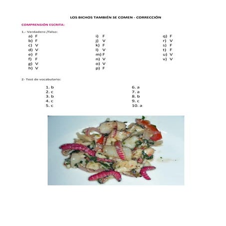 Los bichos también se comen