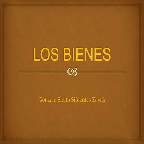 Los bienes