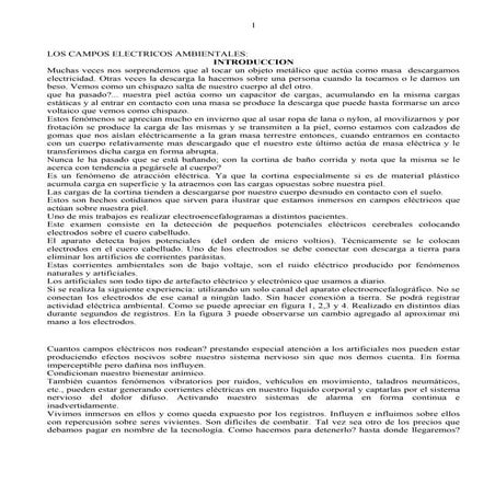 Los campos electricos ambientales
